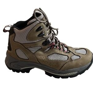 Vasque 7453M Hiking Boots Women 9.5 Brown Leather Vibram Trail Mid